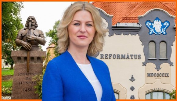Prefektus: legyen román felirat a vásárhelyi Hunyadi-szobron és a református kollégiumon!