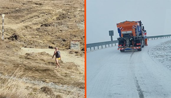 Meleg őszünk van: meztelen túrázó a Bucsecsben, csonttá fagyott motoros a Transzalpinán