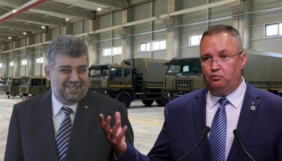 Ciucă és Ciolacu elmentek a katonai teherautógyárba, csak éppen otthon felejtették az új védelmi minisztert