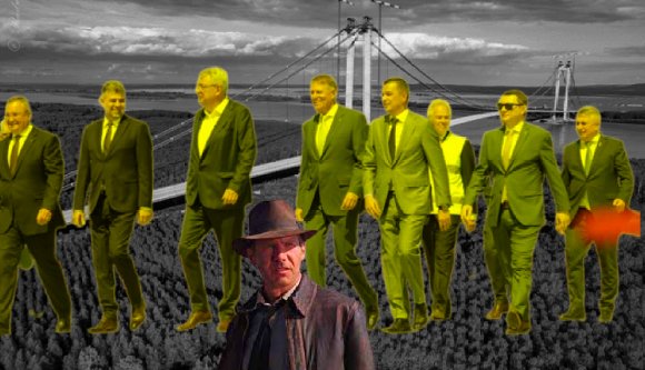 Nem szakadt le a romániai Golden Gate-híd az átadáskor rajta tömörülő politikusok alatt…