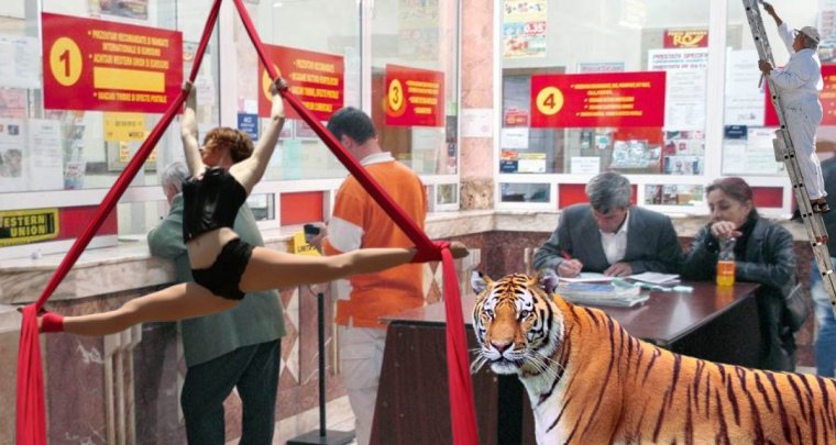 Az időgép, amit Román Postának hívnak. Avagy mi mindent lehet csinálni sorban állás közben?