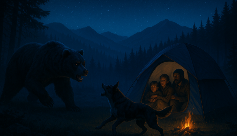 Medve közelített meg egy sátorozó családot, a kutya riasztotta el a nagyvadat – hírmix