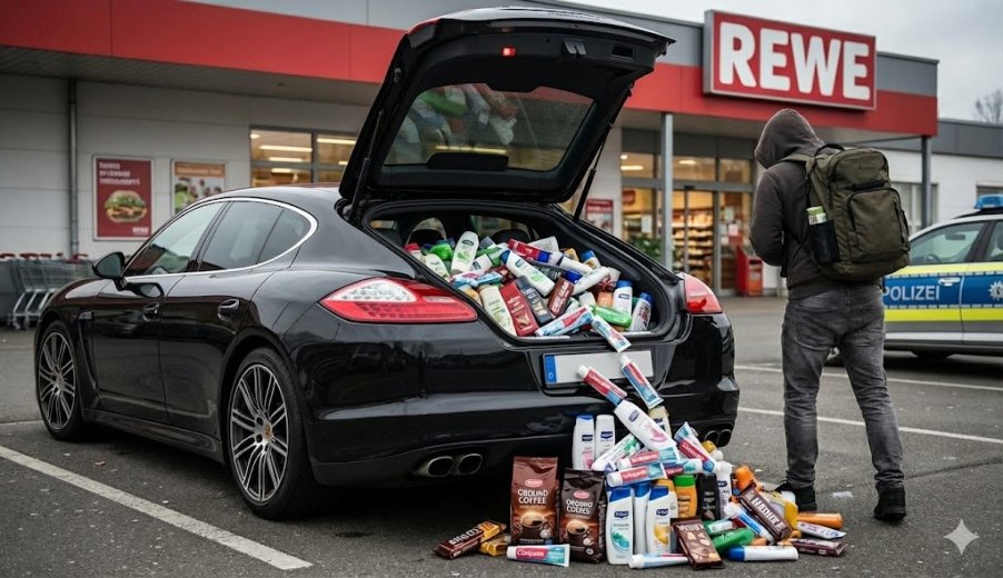 Porschéval fosztogatta a német hipermarketeket egy román férfi – hírmix