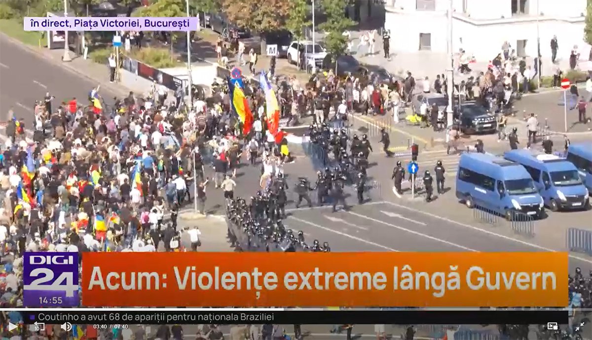 &bullet;  Fotó: Digi24.ro képernyőmentés