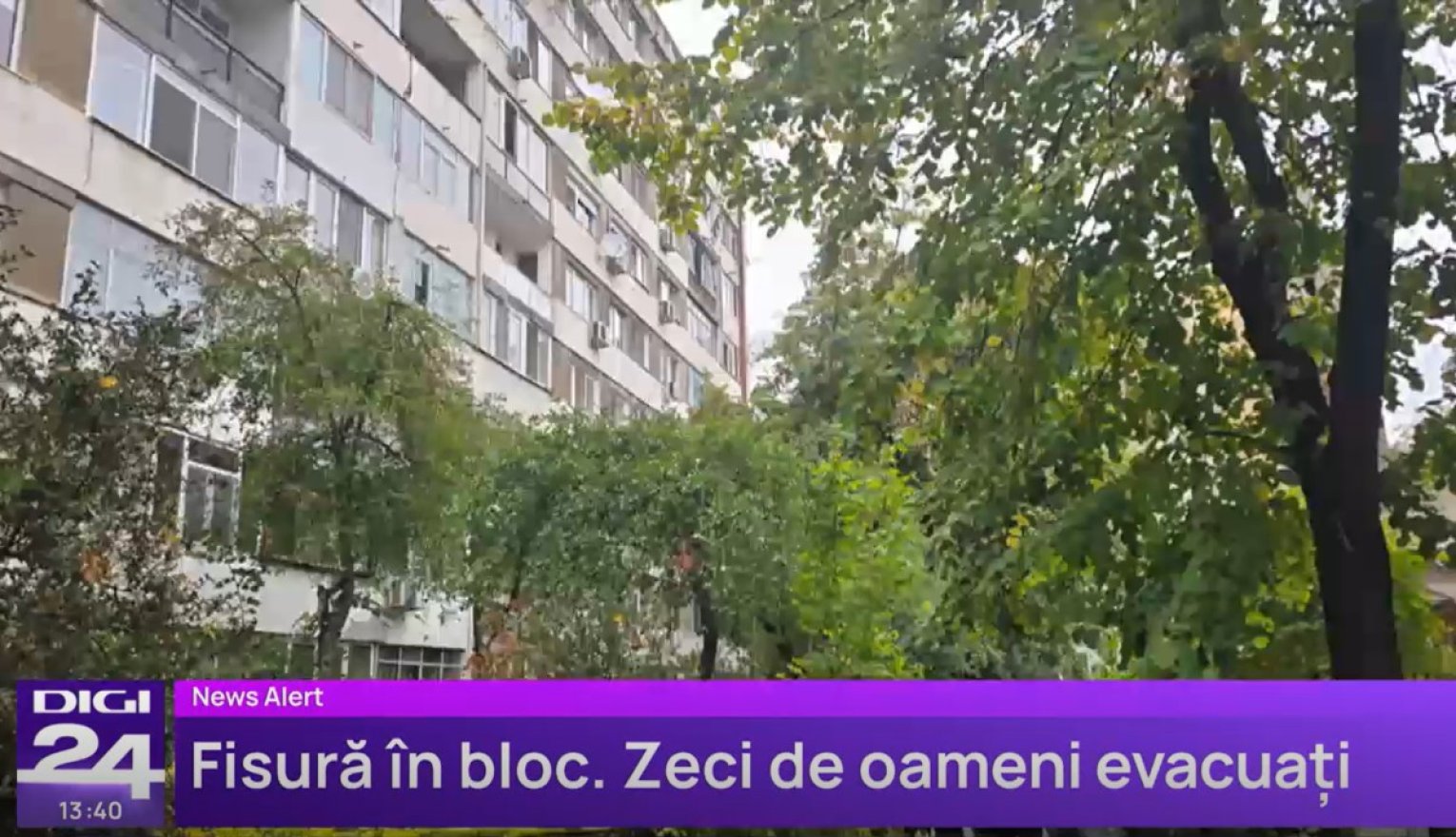Régi-új repedések „jelentek meg” egy bukaresti tömbházon, 65 embert evakuáltak ideiglenesen – hírmix