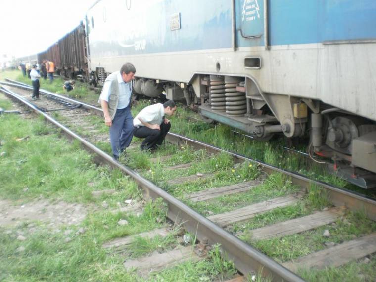 Kisiklott egy tehervonat Gyergyószentmiklóson