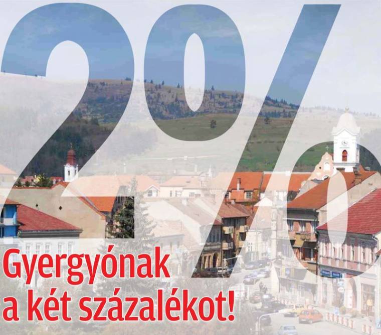Gyergyónak a két százalékot!
