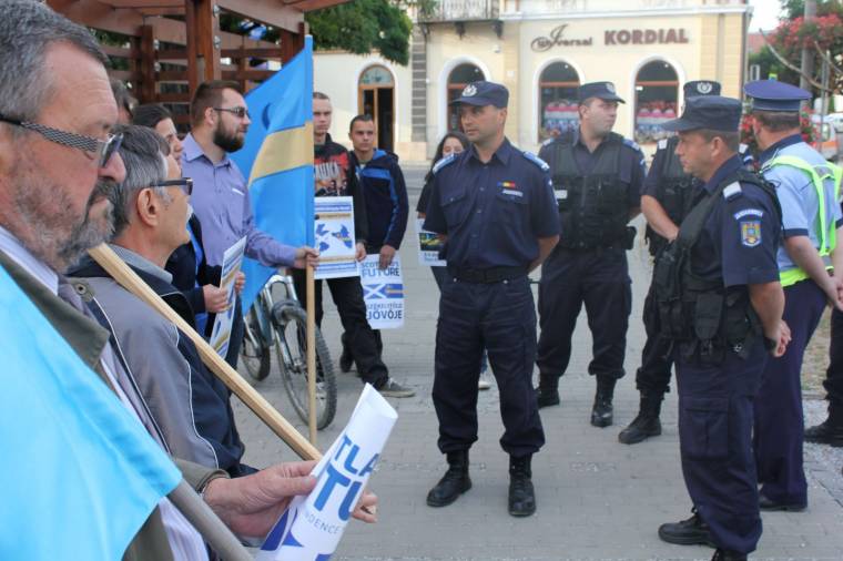 Romániai hatóságok a skót függetlenedési szimpátia ellen