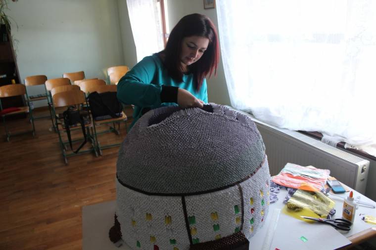 Újraépült a gyergyószentmiklósi Szent István-templom mása