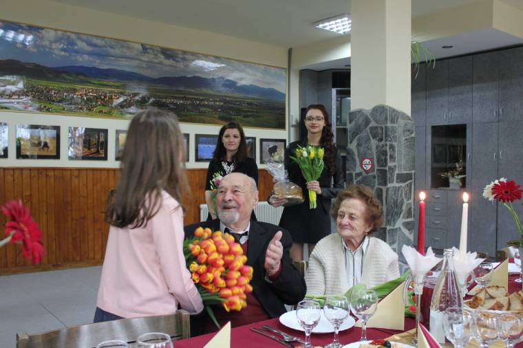 Századik születésnapján köszöntötték Blénessy Jenő bácsit