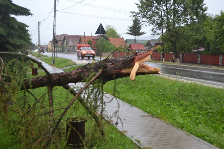 Gyergyószéken is károkat okozott a vihar