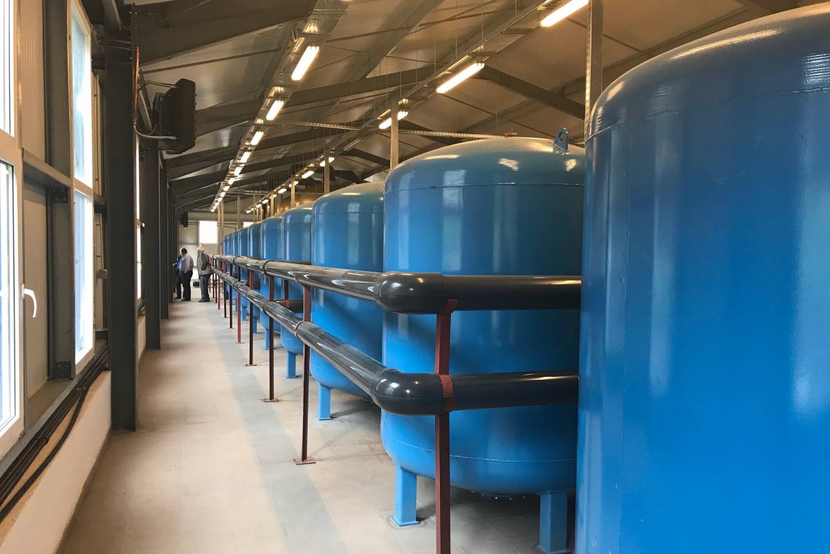 Teljesen új vízház épült, modern berendezésekkel •  Fotó: Gyergyószentmiklós önkormányzata