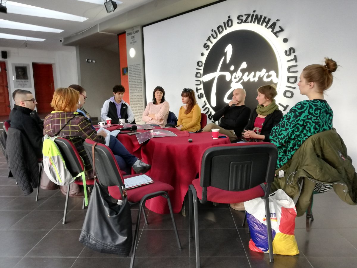 A darabról, a munkafolyamatról sajtótájékoztatón beszéltek az alkotók •  Fotó: Pethő Melánia