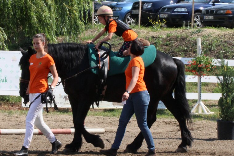 Lovasterápiás versenyen vettek részt a gyergyószentmiklósi Salvator Alapítvány foglalkoztatottjai