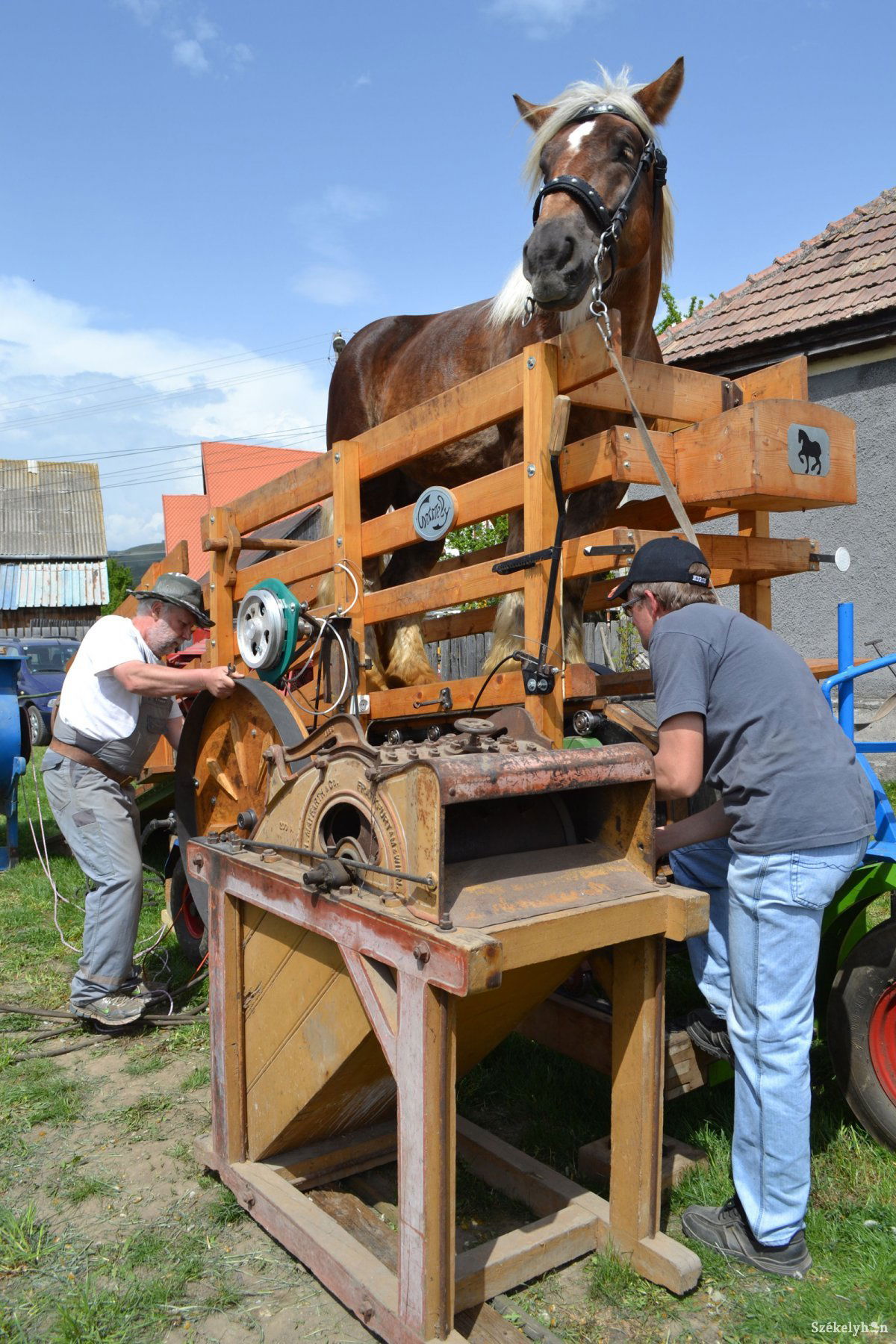 Mackó a lópadkán – eredeti áramfejlesztő szerkezet &bullet;  Fotó: Balázs Katalin