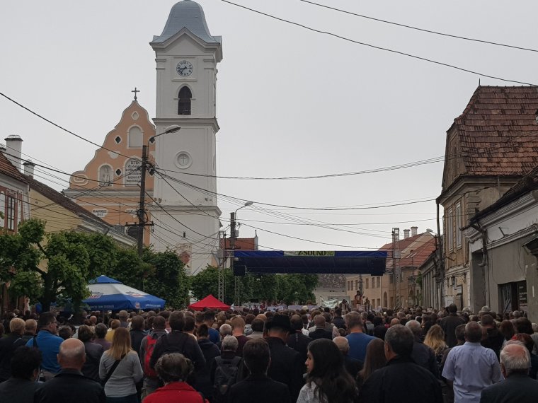 Szabadtéri szentmisével záruló zarándoklat