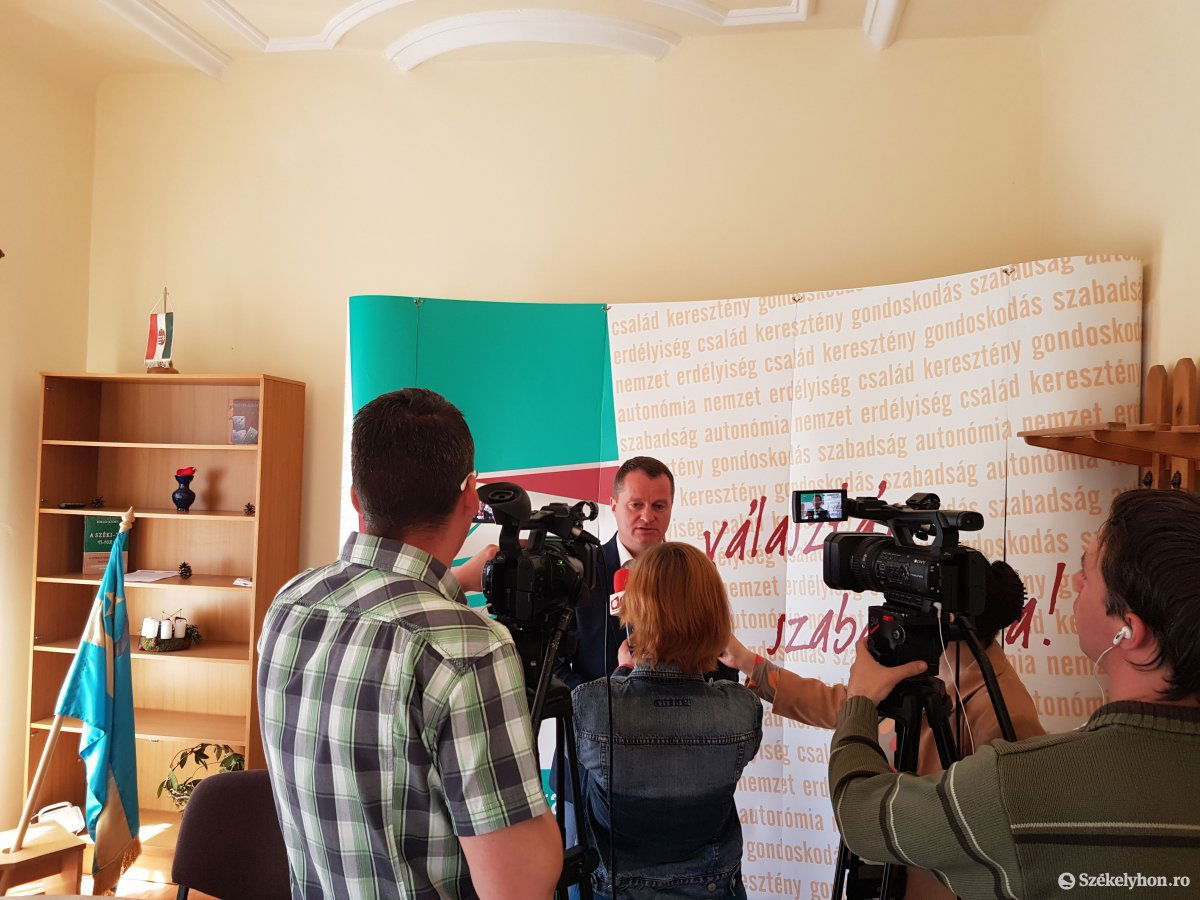 Mezei János, az MPP elnöke. Szerinte ők voltak a mérleg nyelve •  Fotó: Gergely Imre
