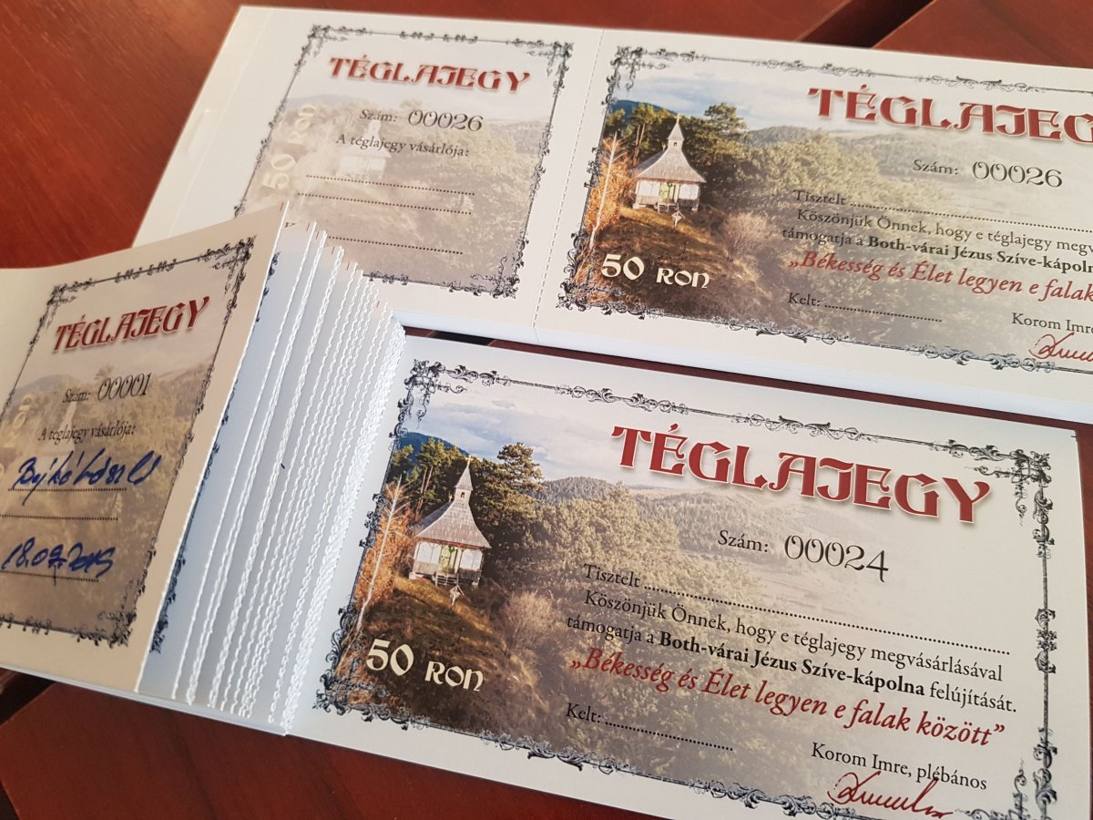 Egy téglajegyet 50 lejért lehet megvásárolni 