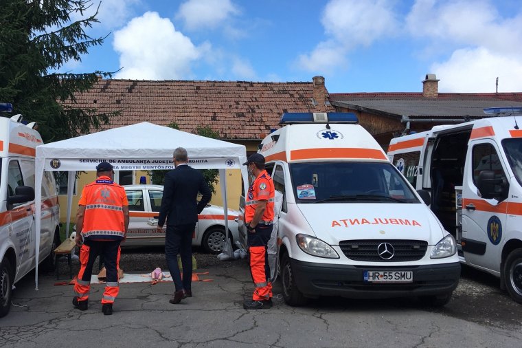 Nyílt nappal ünnepeltek a mentősök Hargita megyében is