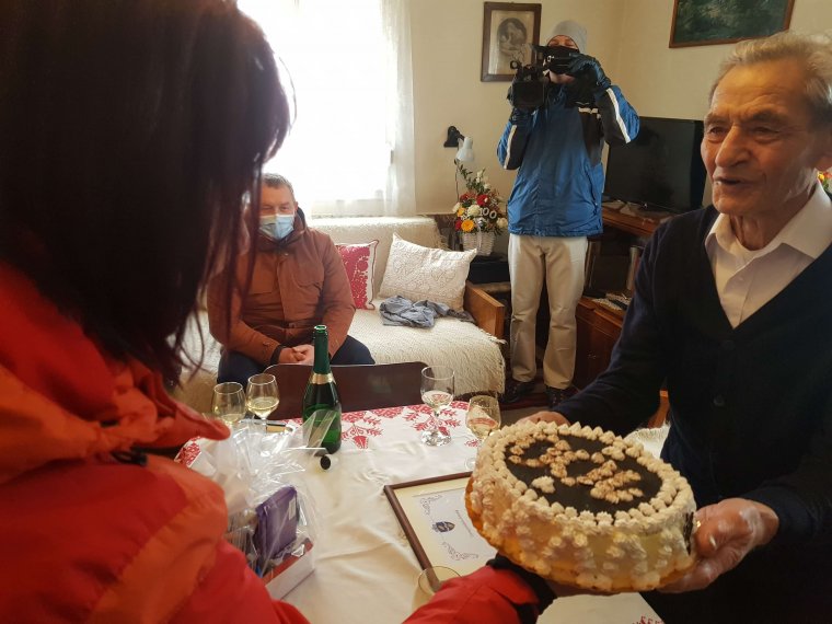 Betöltötte századik életévét a gyergyóújfalvi Gáll Márton