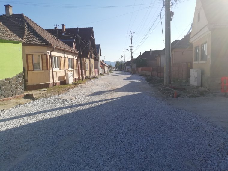 Beindult a munka a gyergyószentmiklósi „teherforgalmi” úton