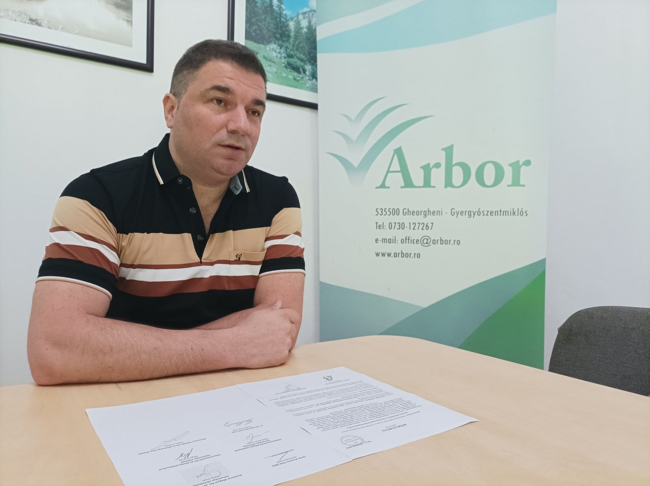 Barabás Csaba, az Arbor Vállalkozók Szövetségének elnöke. Több visszásságra is rávilágított •  Fotó: Gergely Imre