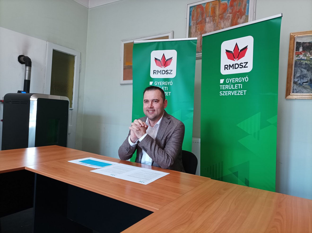 Barti Tihamér, az RMDSZ Gyergyó Területi Szervezetének elnöke •  Fotó: Gergely Imre