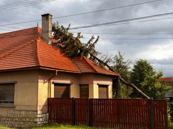Gyergyócsomafalván is károkat okozott a vihar
