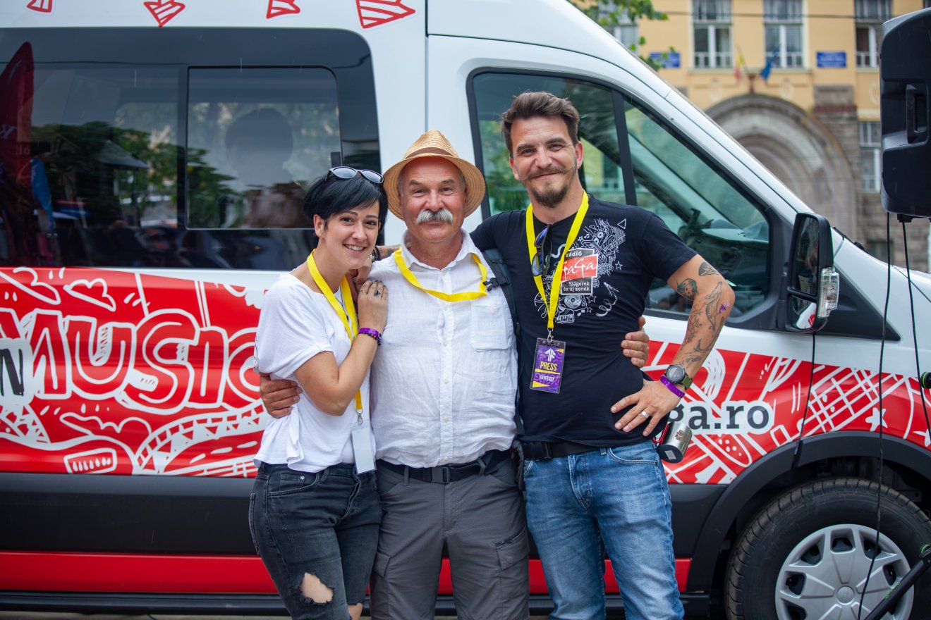 Berecz András mesemondó is a Rádió GaGa vendége volt •  Fotó: Csató Andrea