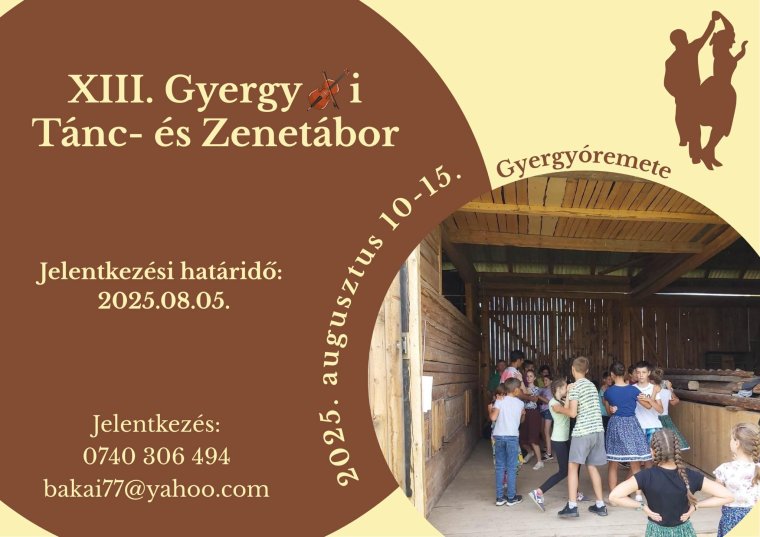 Elindult a jelentkezés a XIII. Gyergyói Tánc- és Zenetáborba