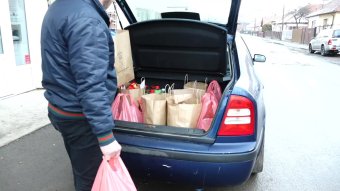 Adventi tartósélelmiszer-gyűjtés Gyergyószentmiklóson