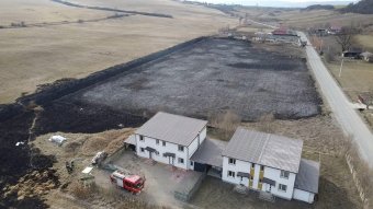 Volt egy „kis” tarlótűz mielőtt még lehavazott volna