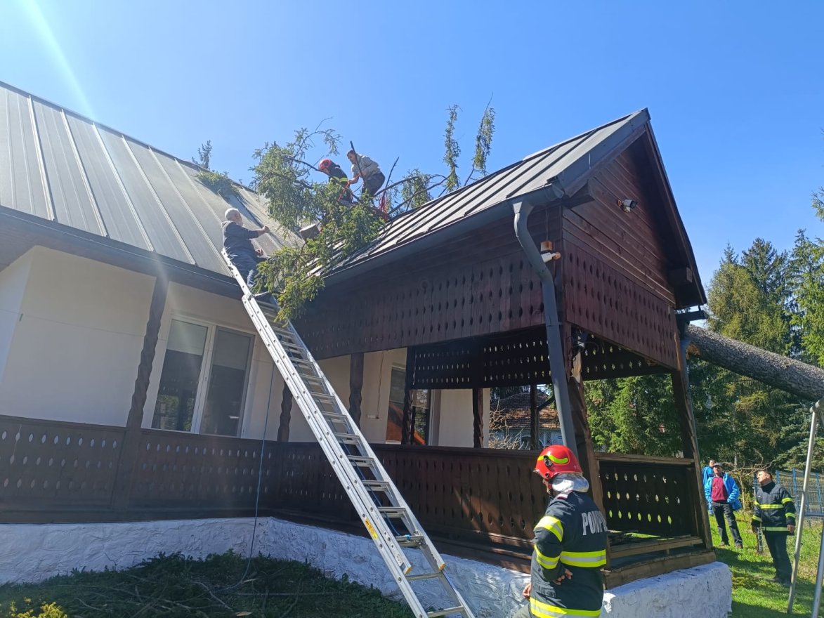 Lakóházra dőlt egy fa Marosfőn