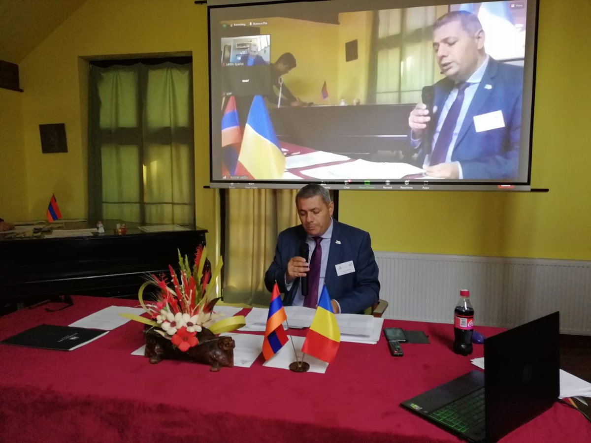 Sergey Minasyan, Örményország nagykövete visszatérő vendége a fesztiválnak, ezúttal a konferencián is előadást tartott •  Fotó: Barabás Orsolya
