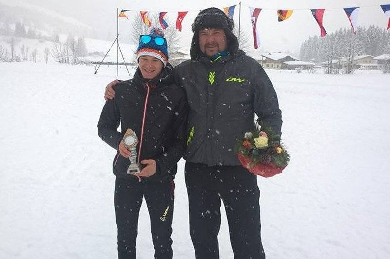 Fórika Szabolcs és edzője, Jánosi István a verseny után 