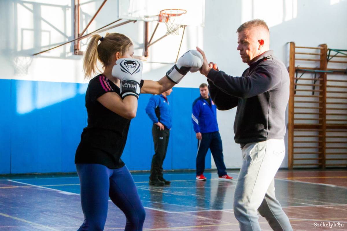 Ferencz Eszter és Huszár Árpád: a gyergyóiak első országos bajnoka és edzője &bullet;  Fotó: Gergely Imre