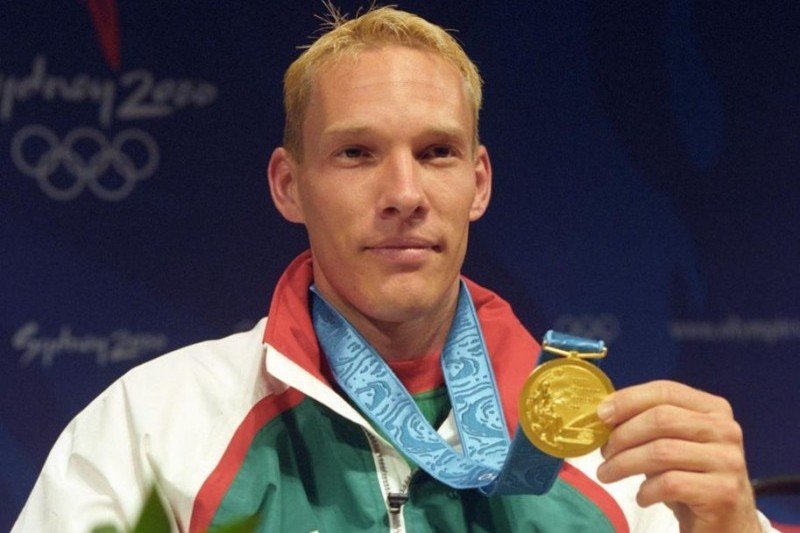 Csollány Szilveszter a csúcsra ért a 2000-es olimpián •  Fotó: MTI