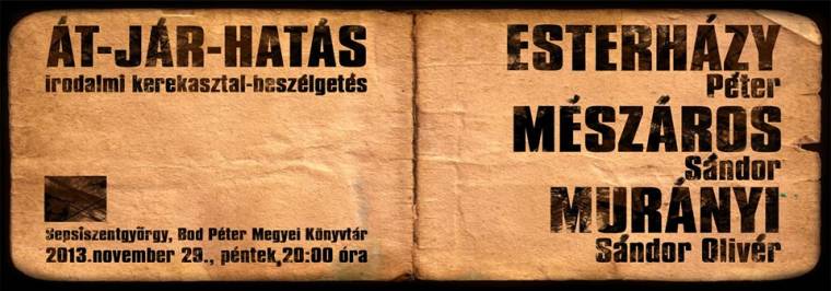 Át-jár-hatás Esterházy Péterrel