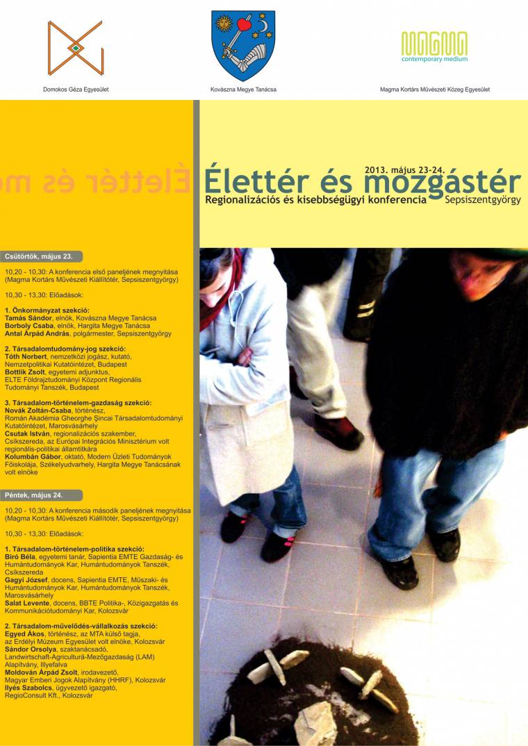 Élettér és mozgástér – regionalizációs konferencia