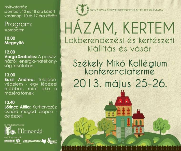 Lakberendezési és kertészeti expó lesz Sepsiszentgyörgyön