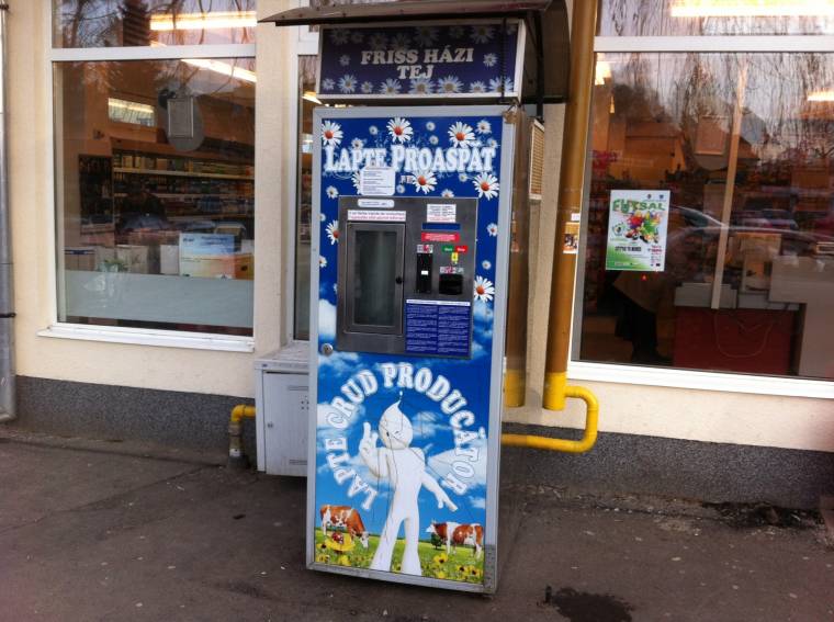 Tejautomatákat fosztogatott
