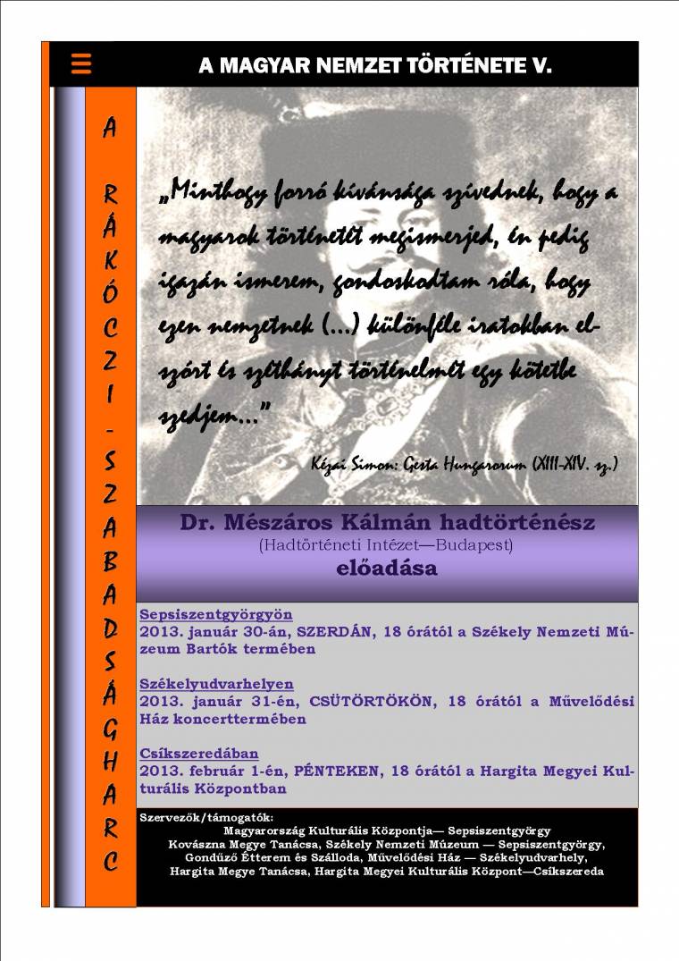 Folytatódik A magyar nemzet története előadássorozat