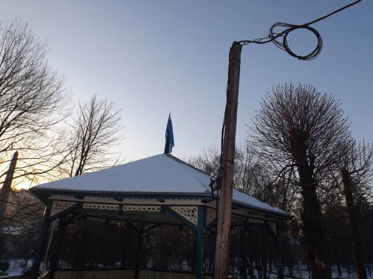 Újra lobog a székely zászló Sepsiszentgyörgy központjában