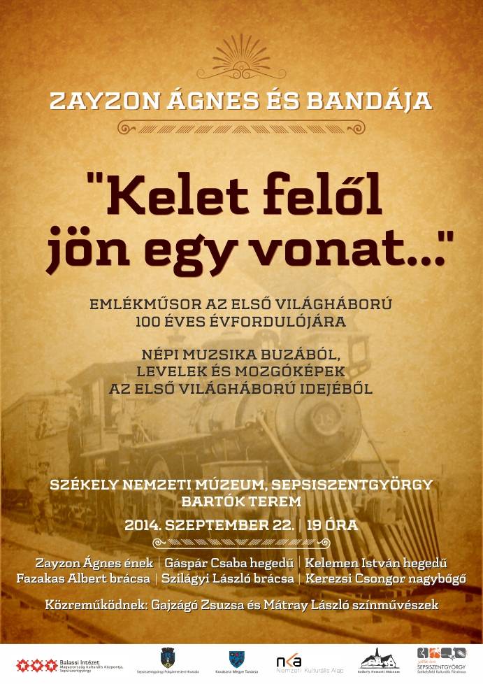 Első világháborús emlékműsor Sepsiszentgyörgyön