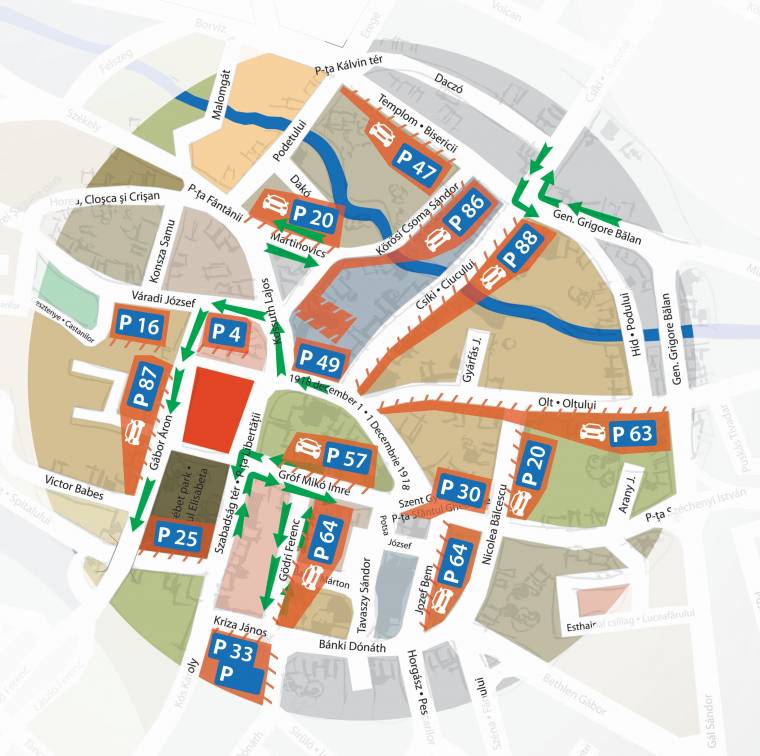 Több utcát is kétirányúsítanak Sepsiszentgyörgyön