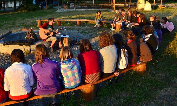 Teltház van a benedekmezői táborban