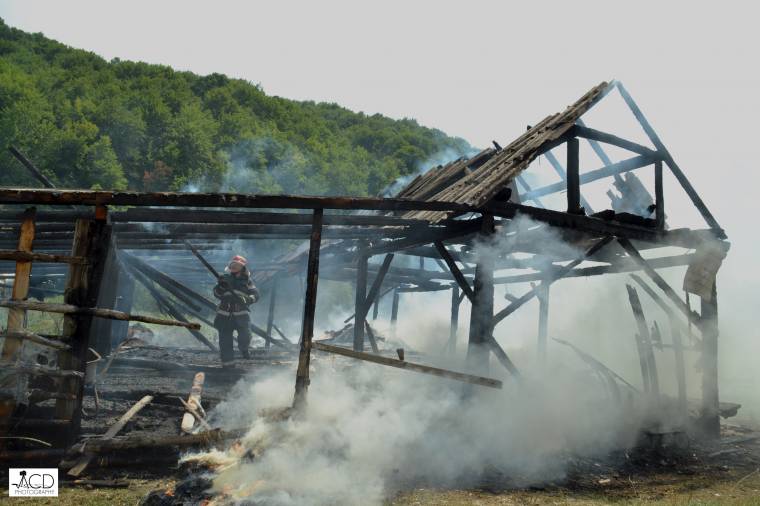 Leégett egy csűr Háromszéken