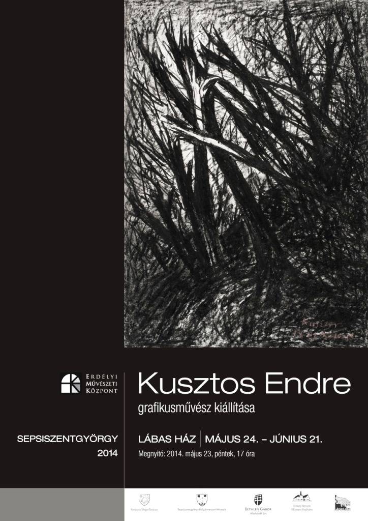 Kusztos Endre grafikus kiállítása Sepsiszentgyörgyön