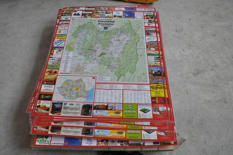 Kétnyelvű térkép készült Kovászna megyéről