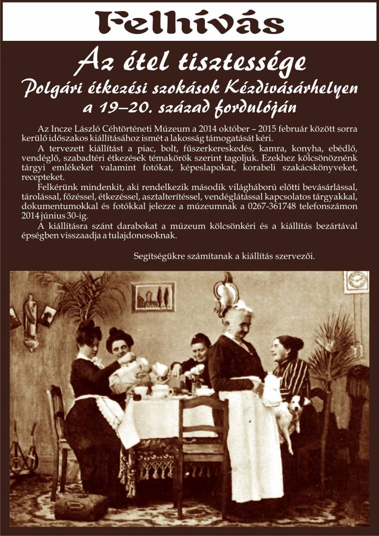 A lakosság segítségét kéri a kézdi múzeum egy tárlathoz